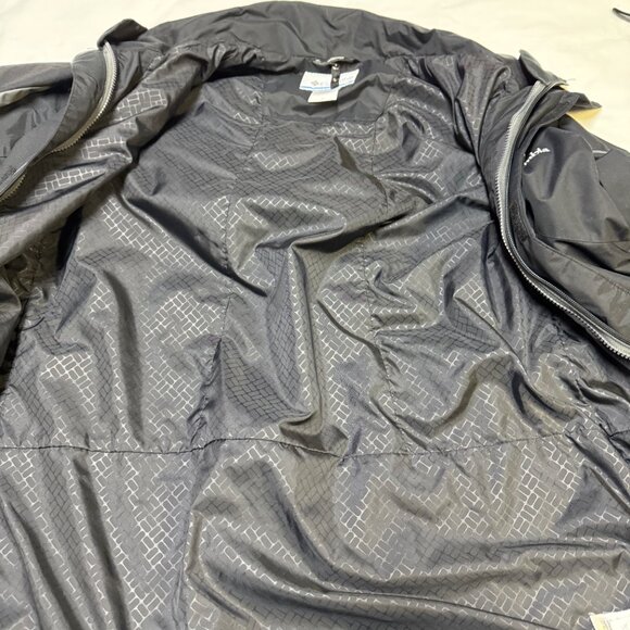 Columbia Interchange Waterproof Jacket Men’s L Black with Removable Fleece Liner - Picture 5 of 13